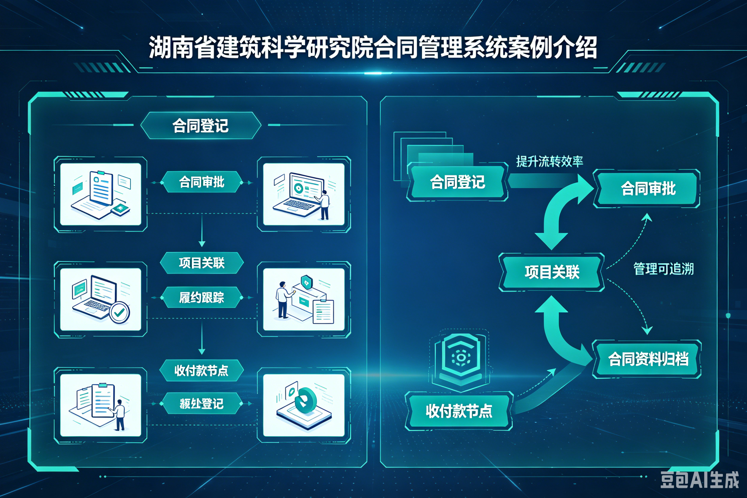湖南省建筑科学研究院合同管理系统案例